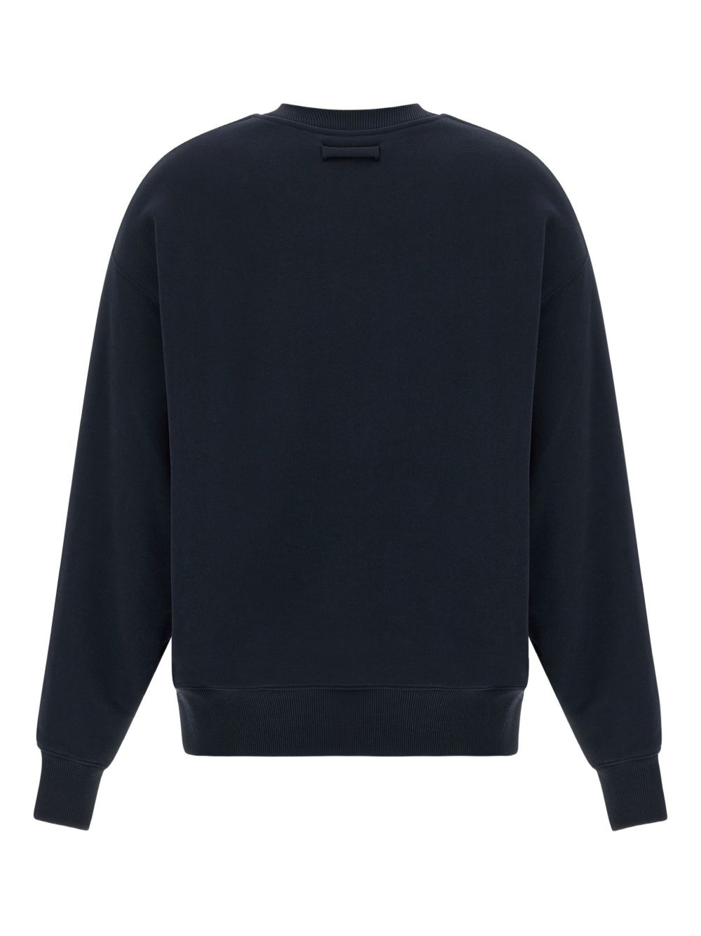 label-print cotton sweatshirt - 2