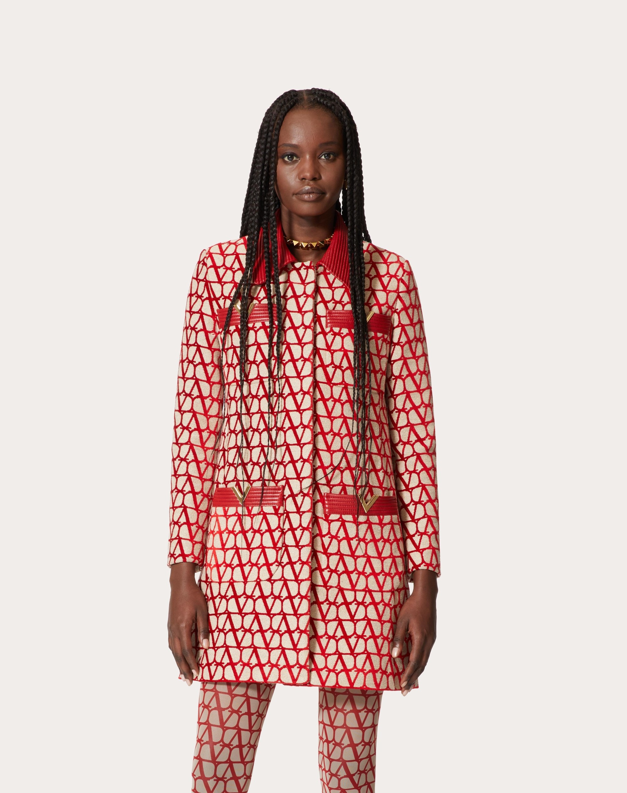 VLOGO JACQUARD COAT - 3