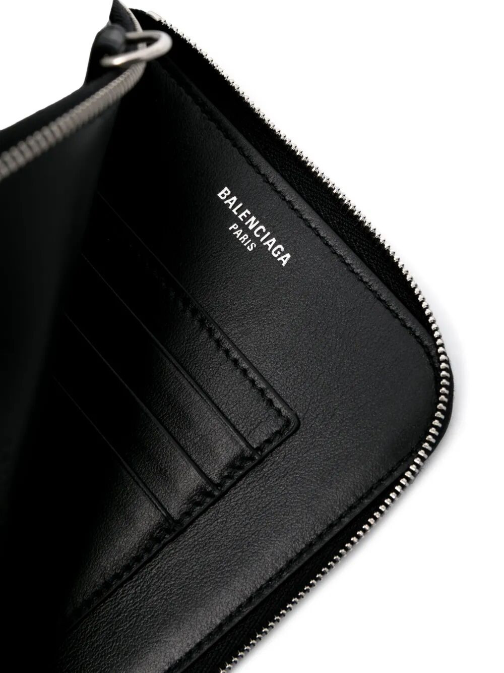 Balenciaga Men Semi Matte Leather Passport Phone Holder - 3