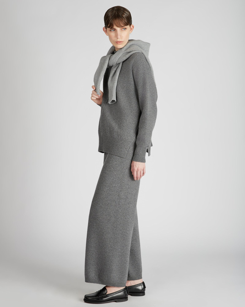 Regular fit wool and cashmere trousers 5