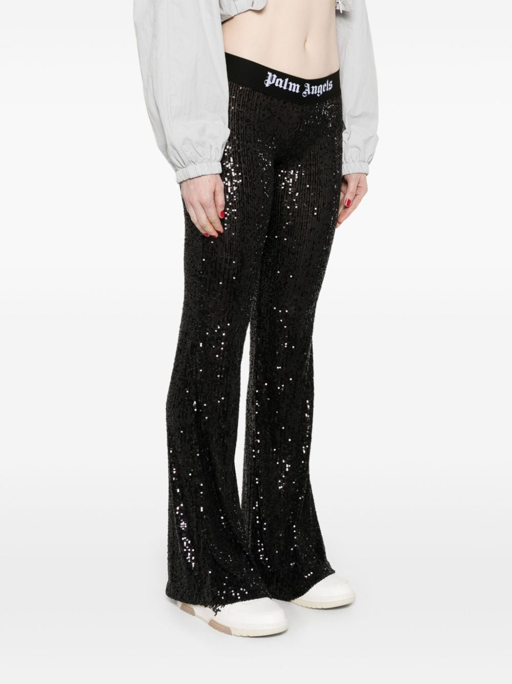logo-tape trousers - 3