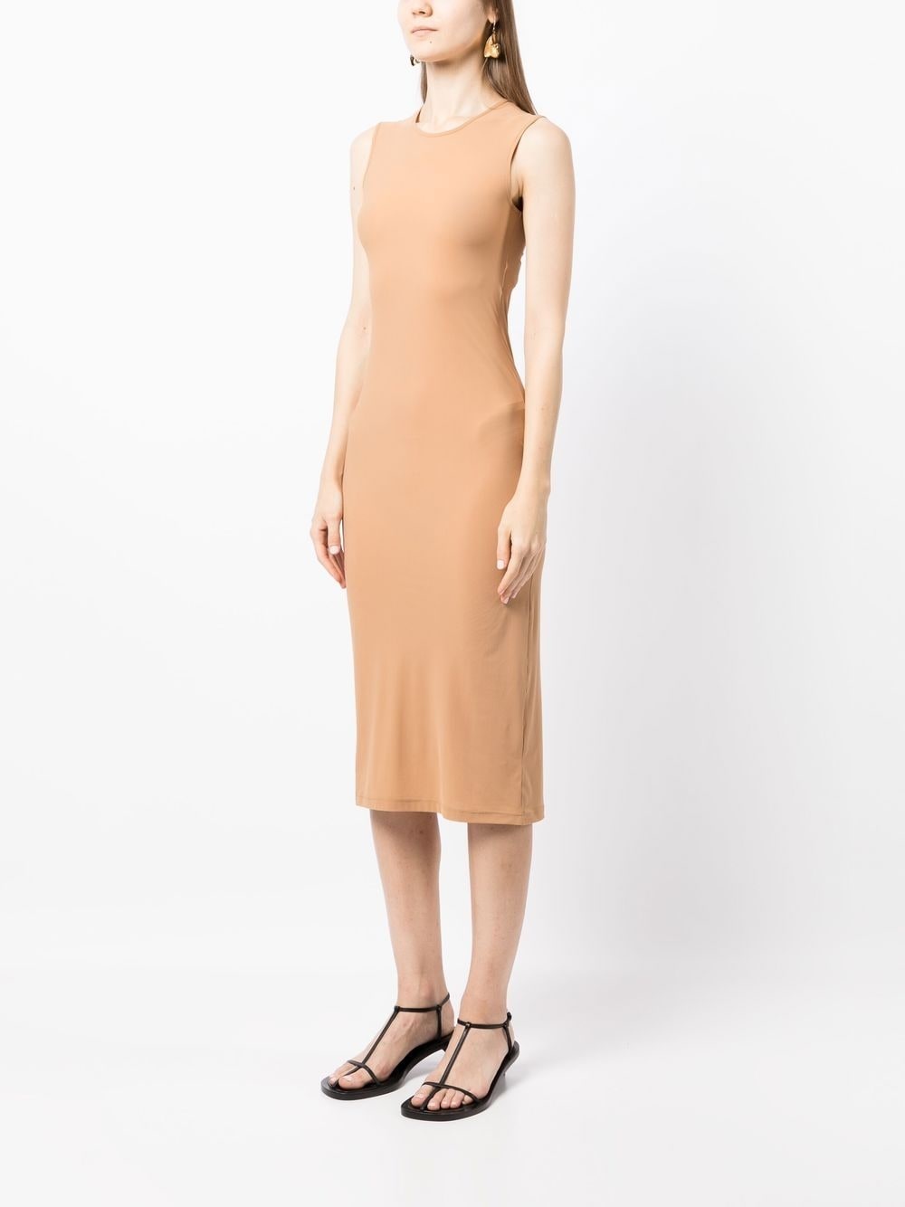 round neck sleeveless maxi dress - 3
