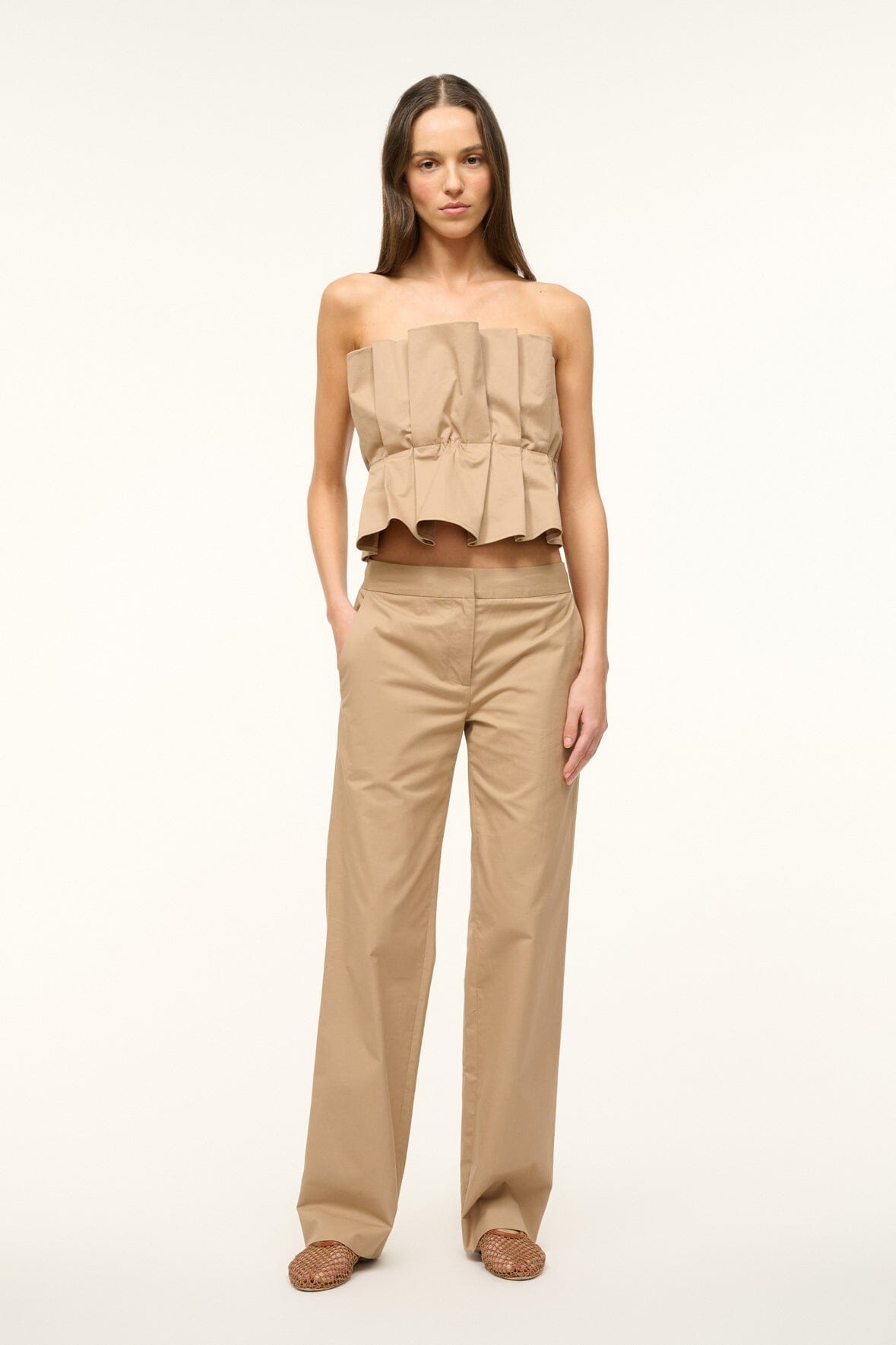 STAUD CHANDLER PANT KHAKI - 2