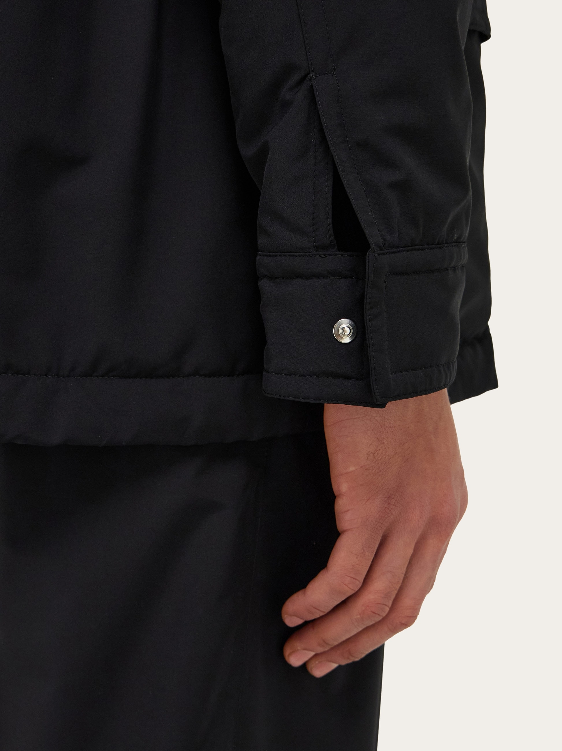 Technical faille caban overcoat - 8