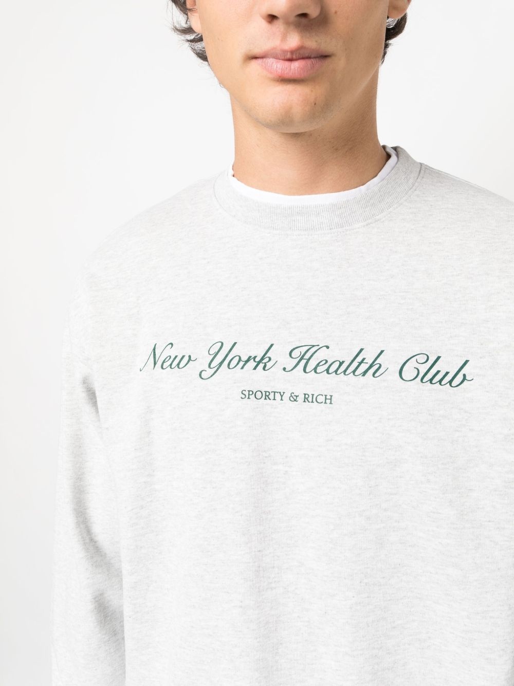 logo-print crew-neck sweatshirt - 6