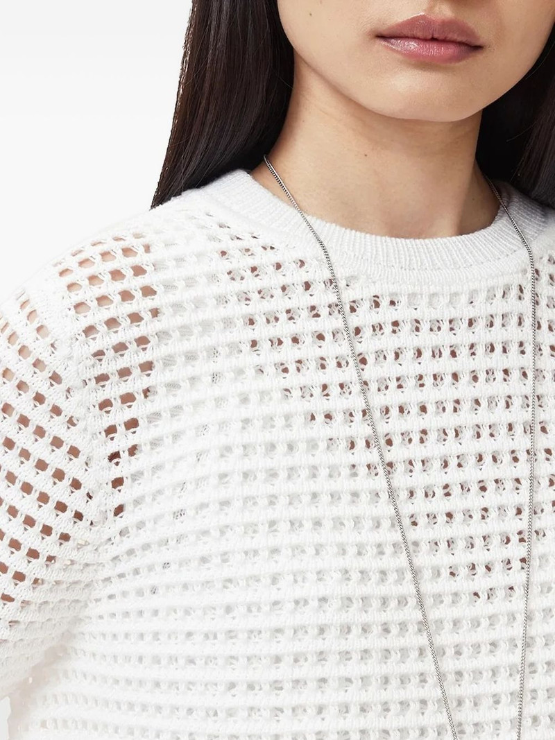 Miro mesh-knit midi dress 4