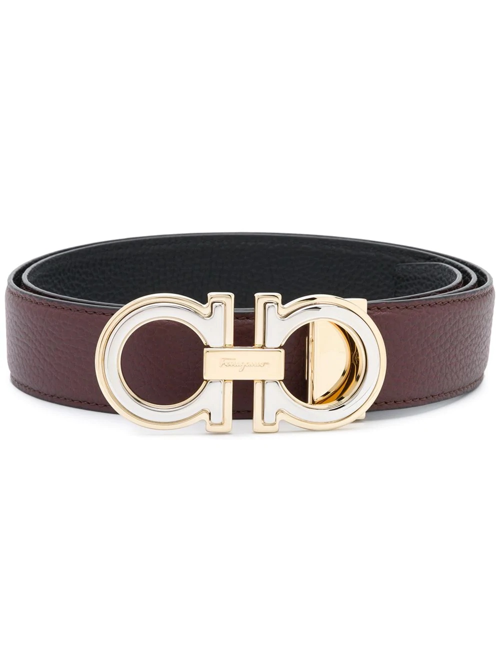 Gancini leather belt - 1