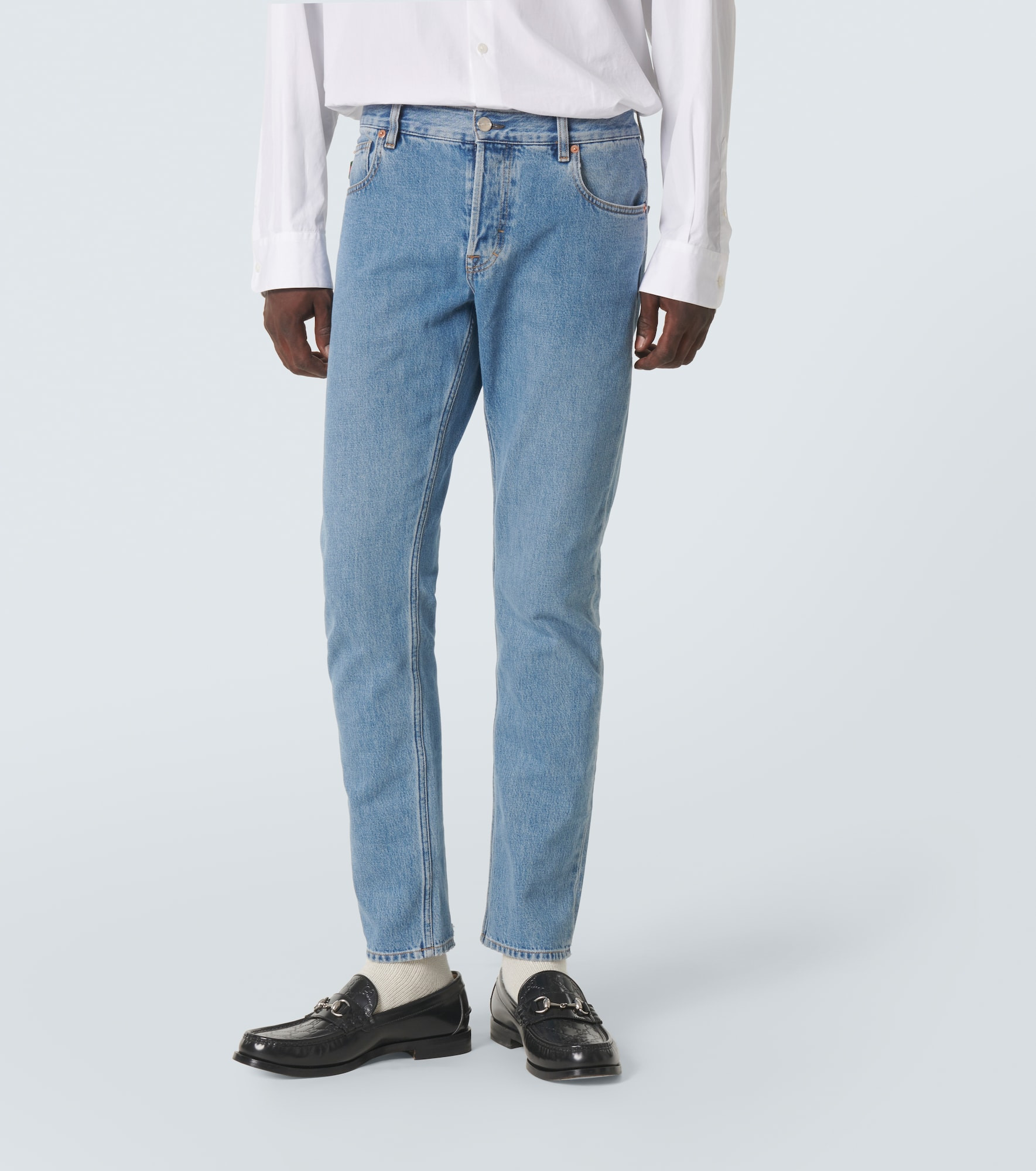 Mid-rise straight jeans - 3