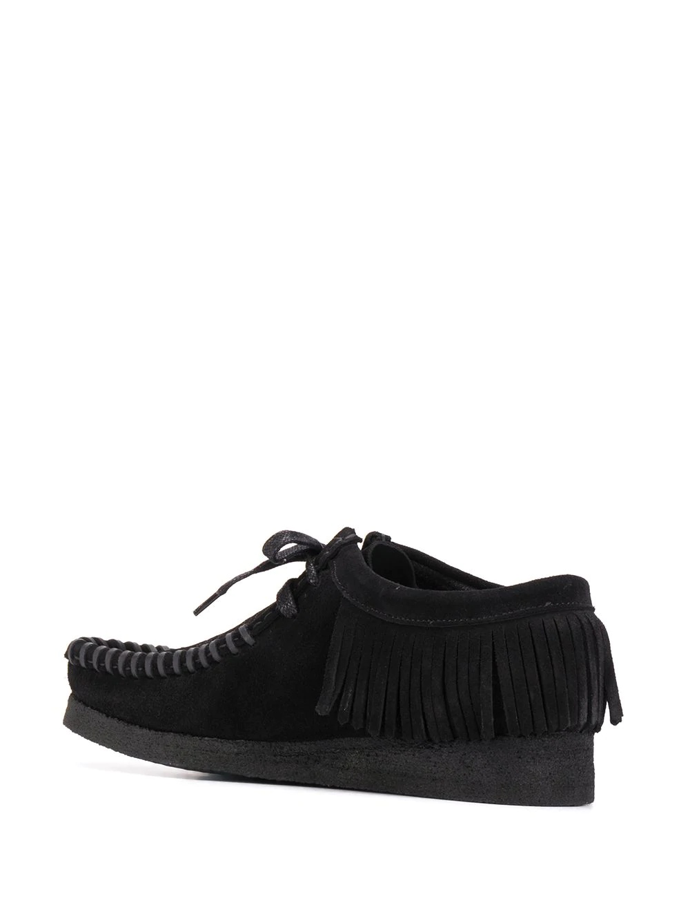 fringed lace-up shoes - 3