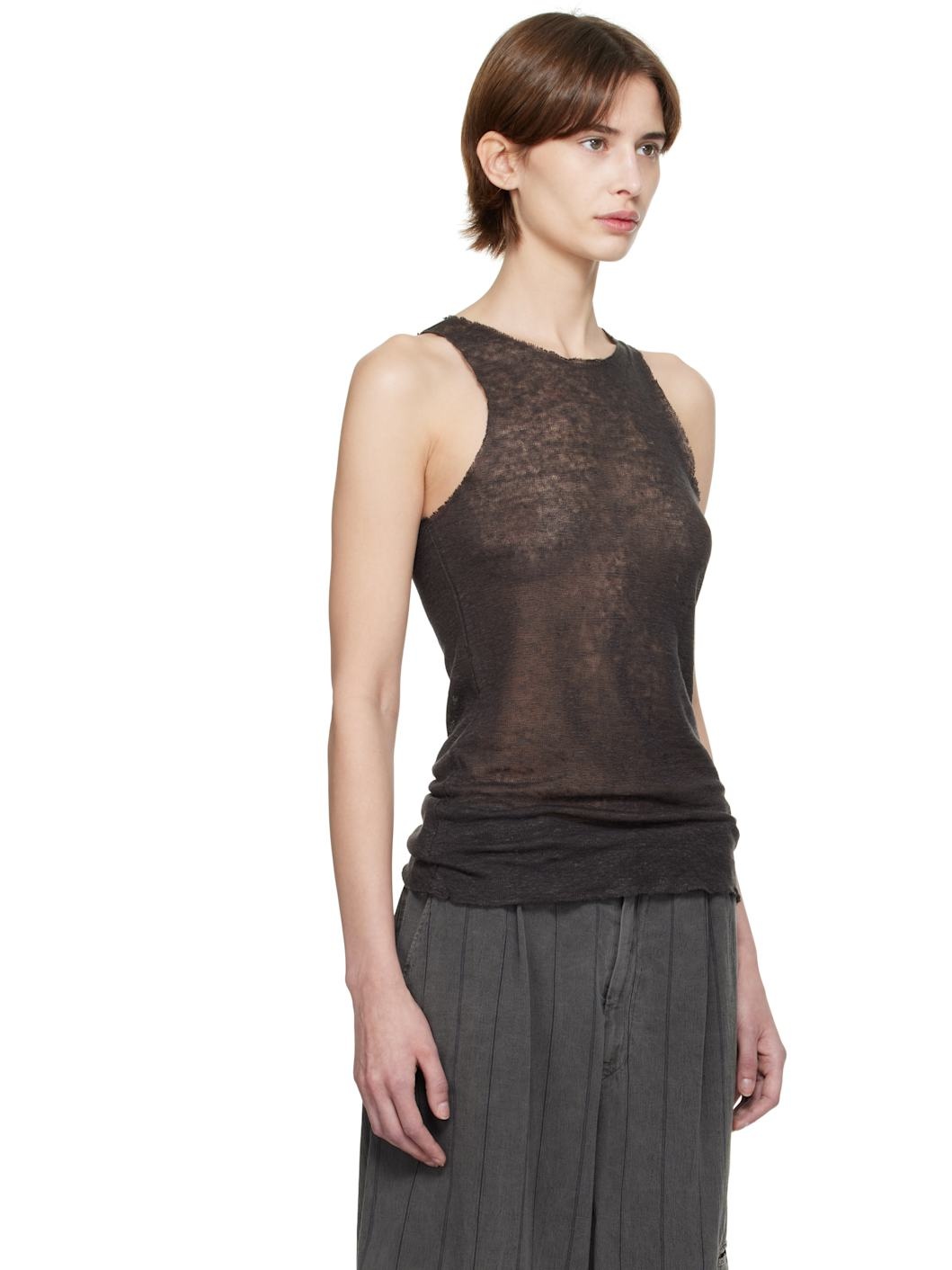 Gray No.73 Tank Top - 2