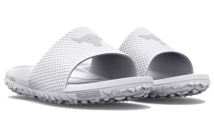 Under Armour Project Rock Slide 'White Halo Grey' 3025237-101 - 3