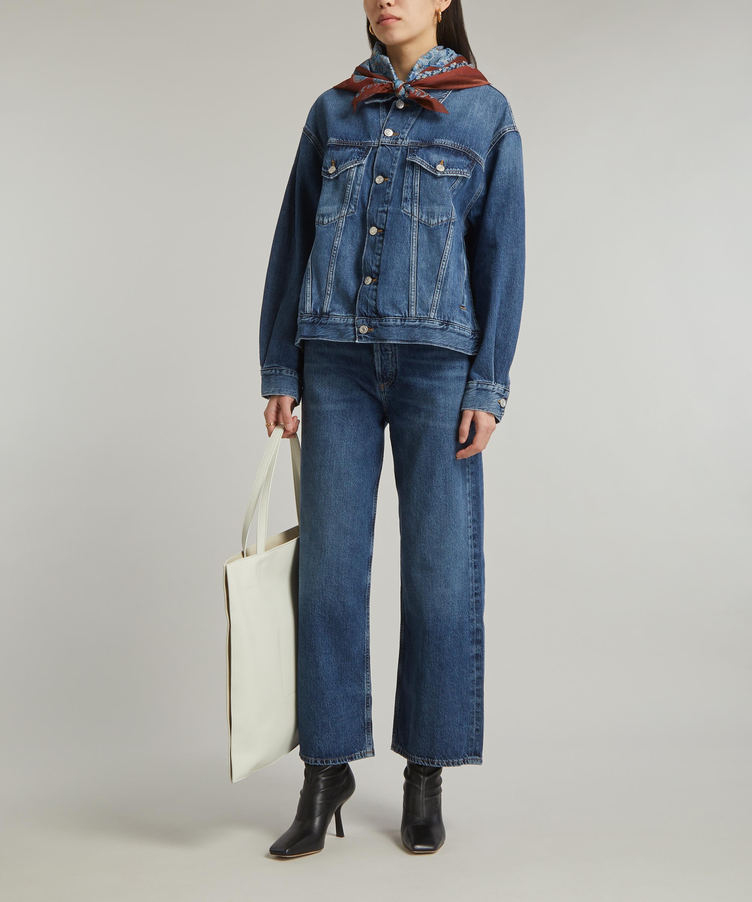 Ren High-Rise Wide-Leg Jeans in Contro - 2