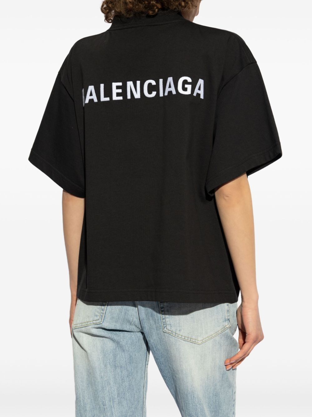 logo-embroidered T-shirt - 4