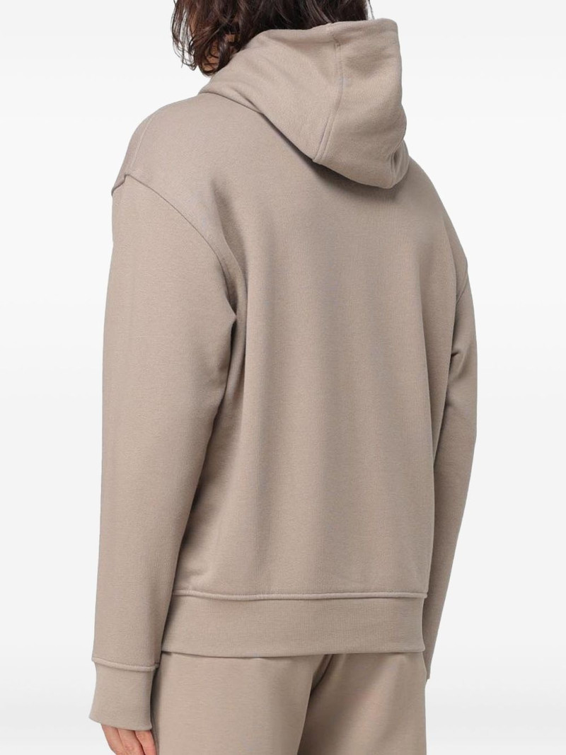 EMPORIO ARMANI logo-embroidered hoodie outlook