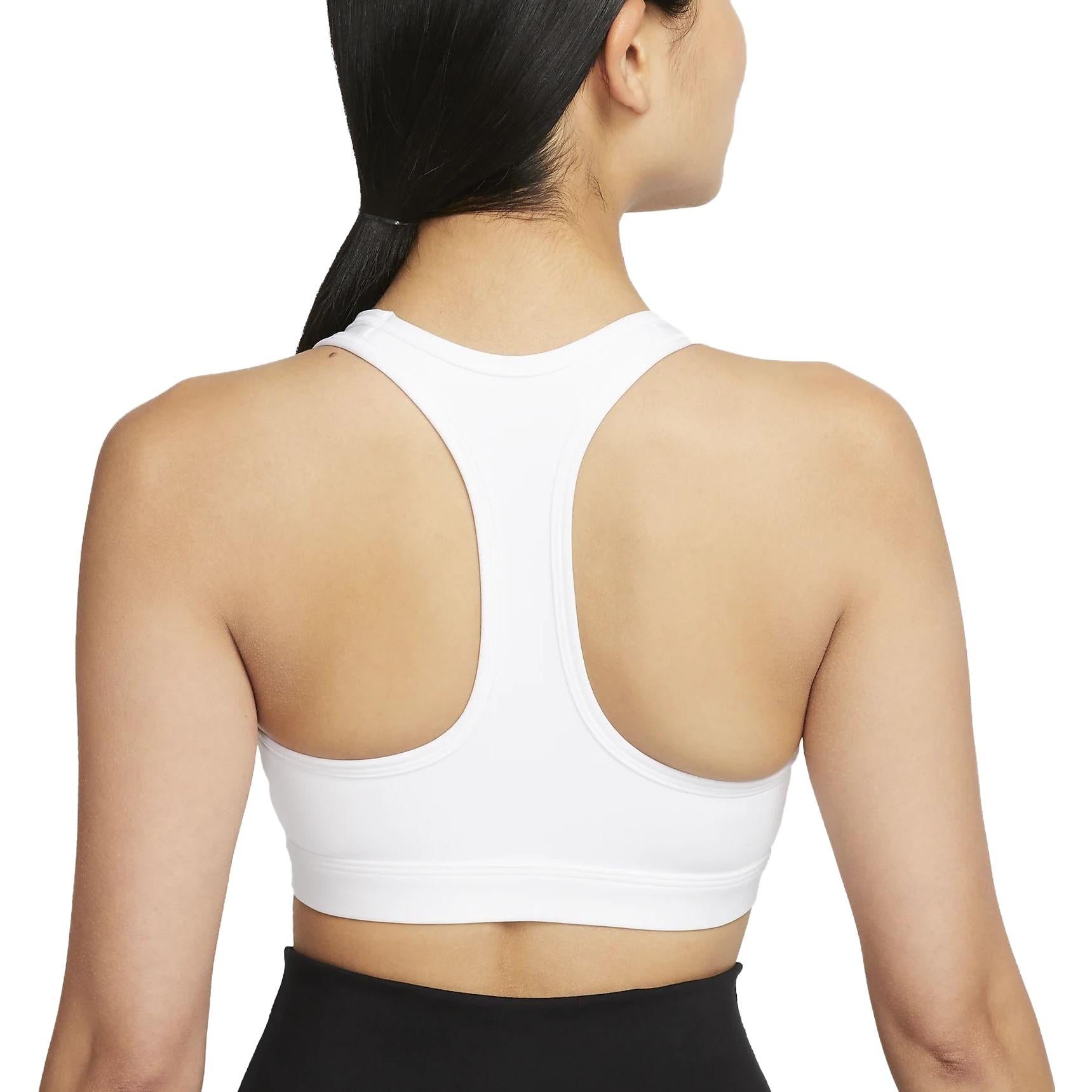 (WMNS) Nike Swoosh Medium Support Sports Bra 'White' DX6822-100 - 3