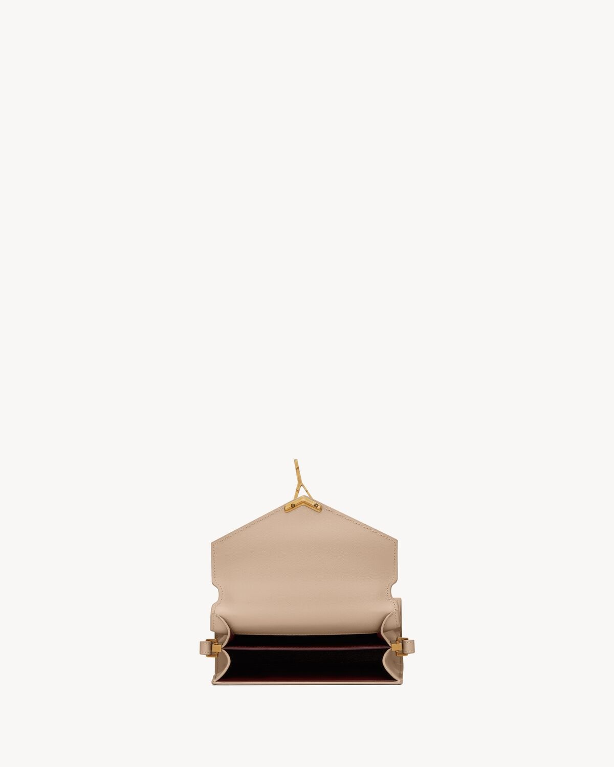 CASSANDRA MINI TOP HANDLE BAG IN GRAIN DE POUDRE EMBOSSED LEATHER - 7