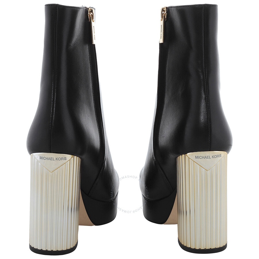 Michael Kors - Michael Kors Porter Leather Platform Booties - 4