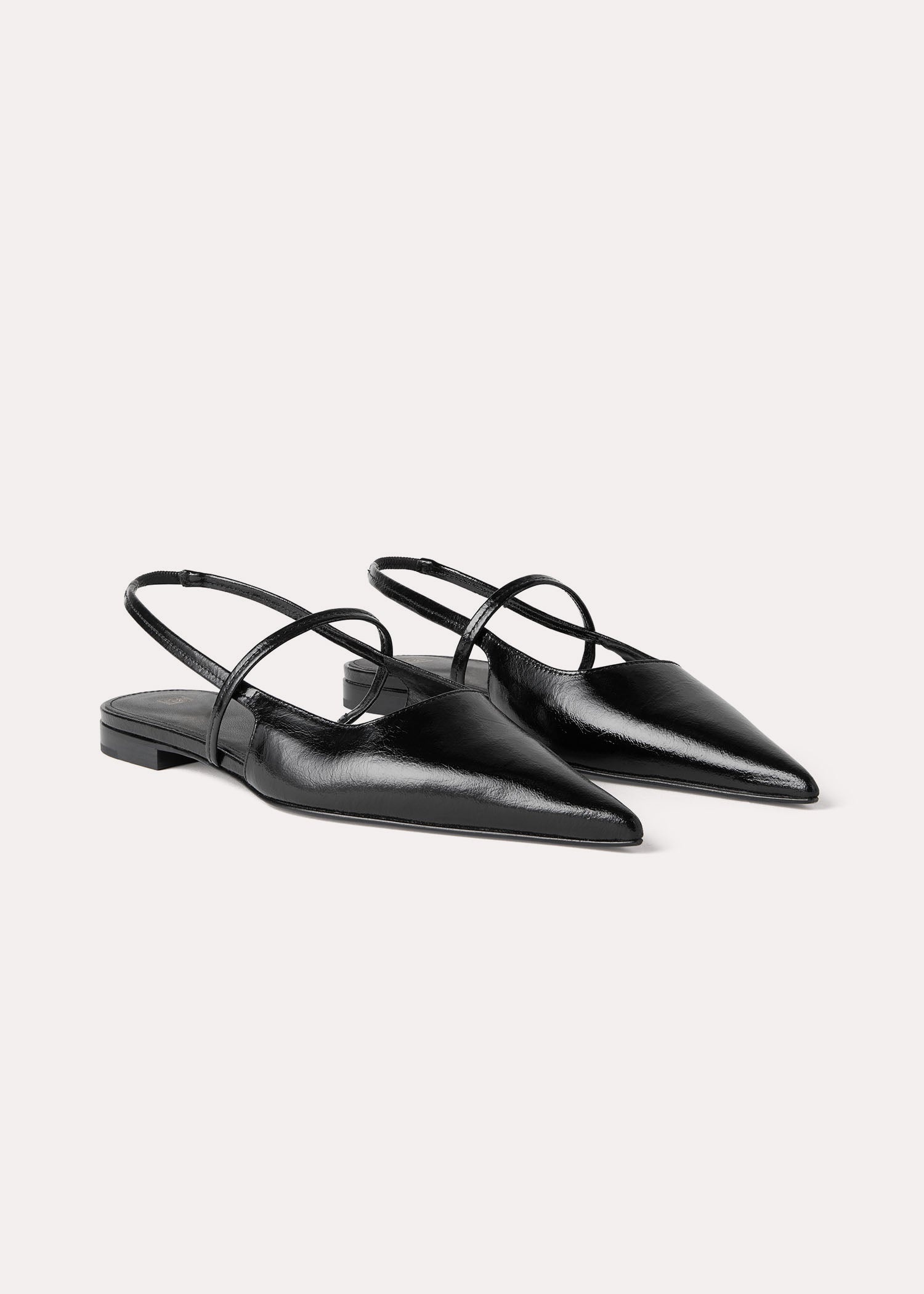 The Sharp Slingback Flat black - 3