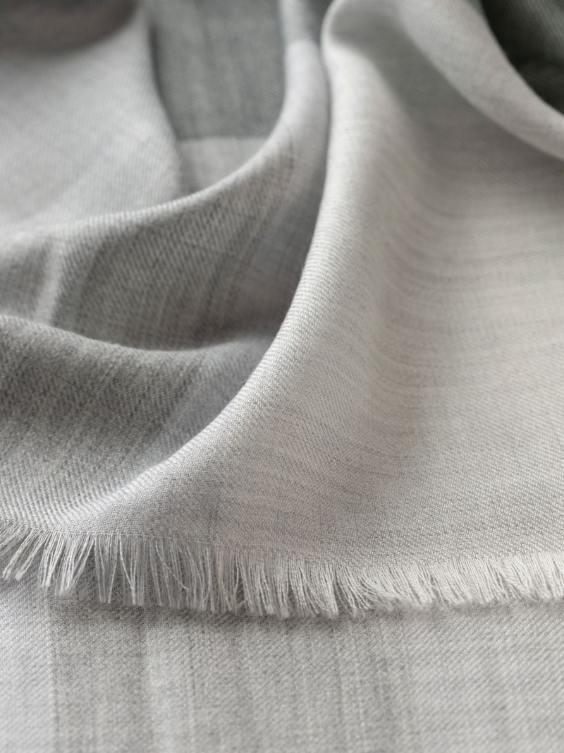 Johnstons of Elgin checked fringe-edge scarf outlook