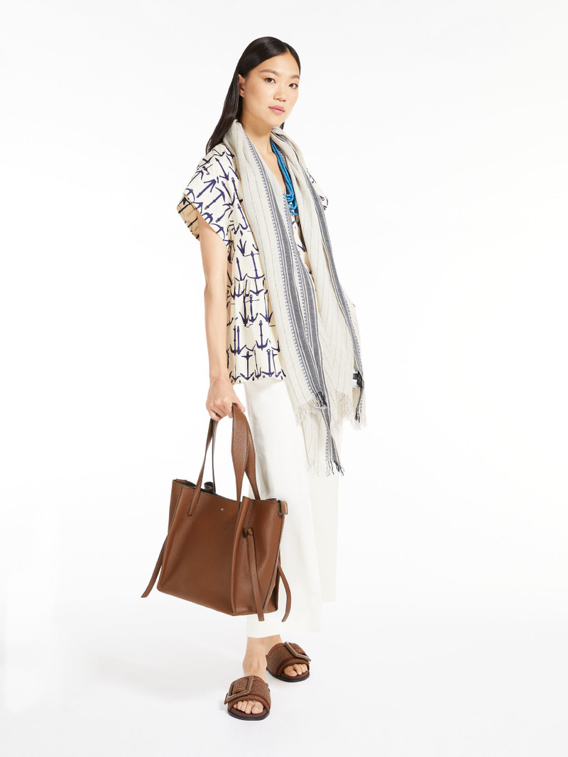 DONDOLO Leather shopping tote 6