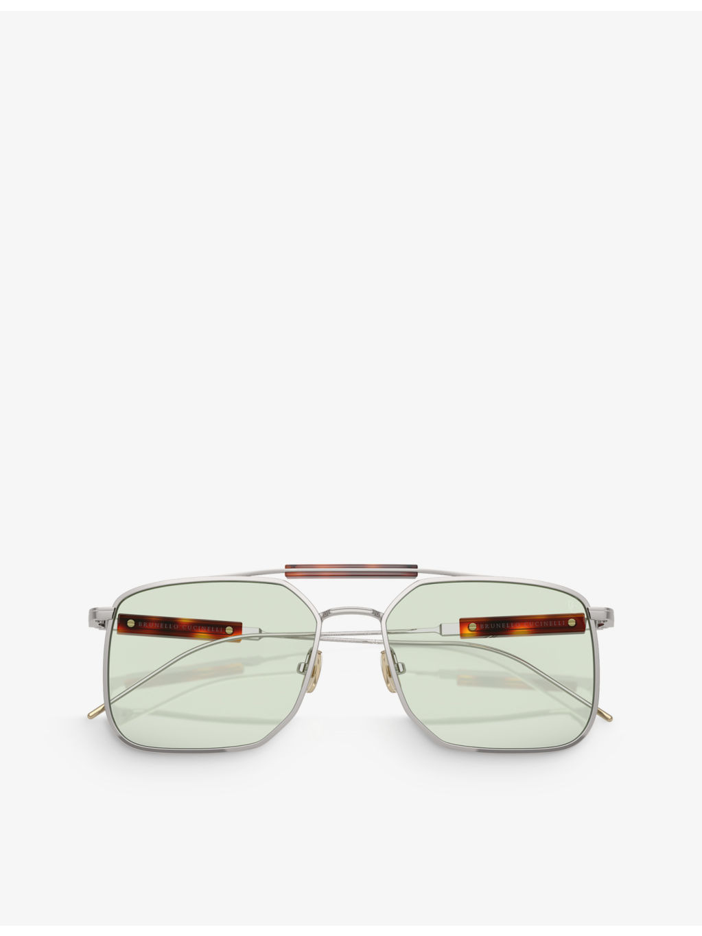 BC2005ST Square-Frame Titanium Sunglasses - 1