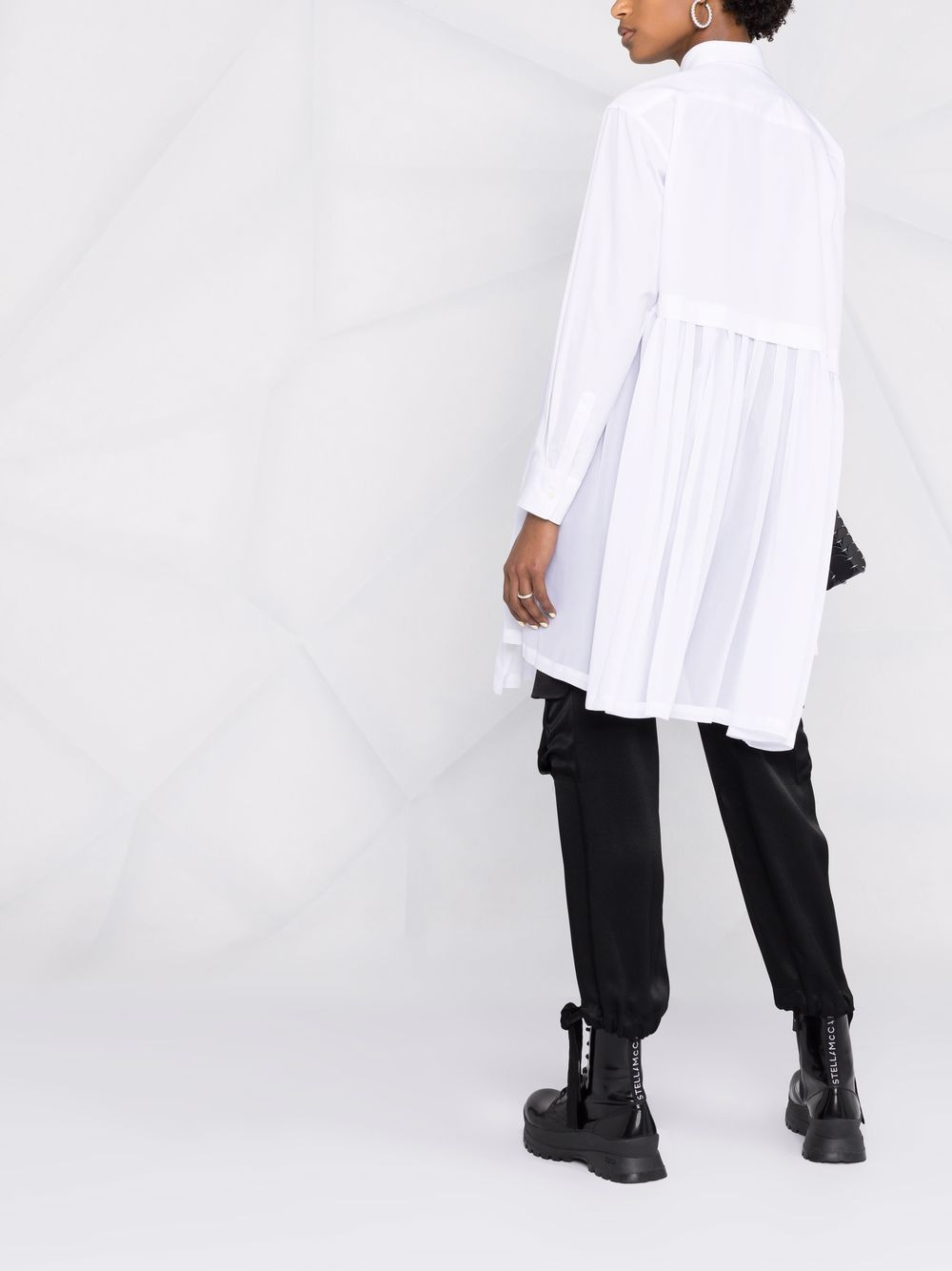 asymmetric pleated shirt - 4