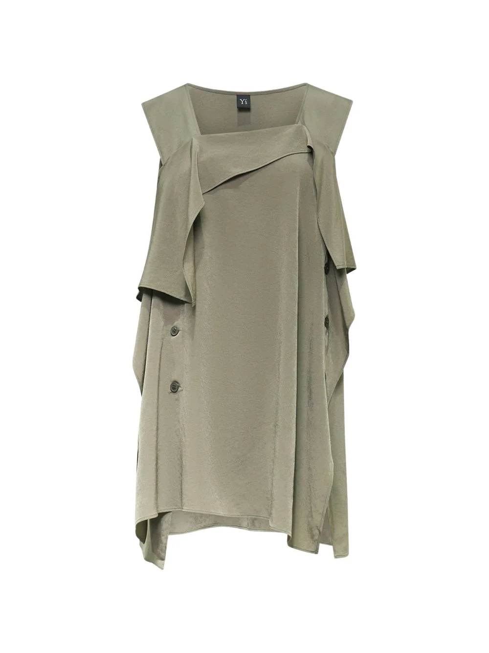 flared sleeveless top - 1