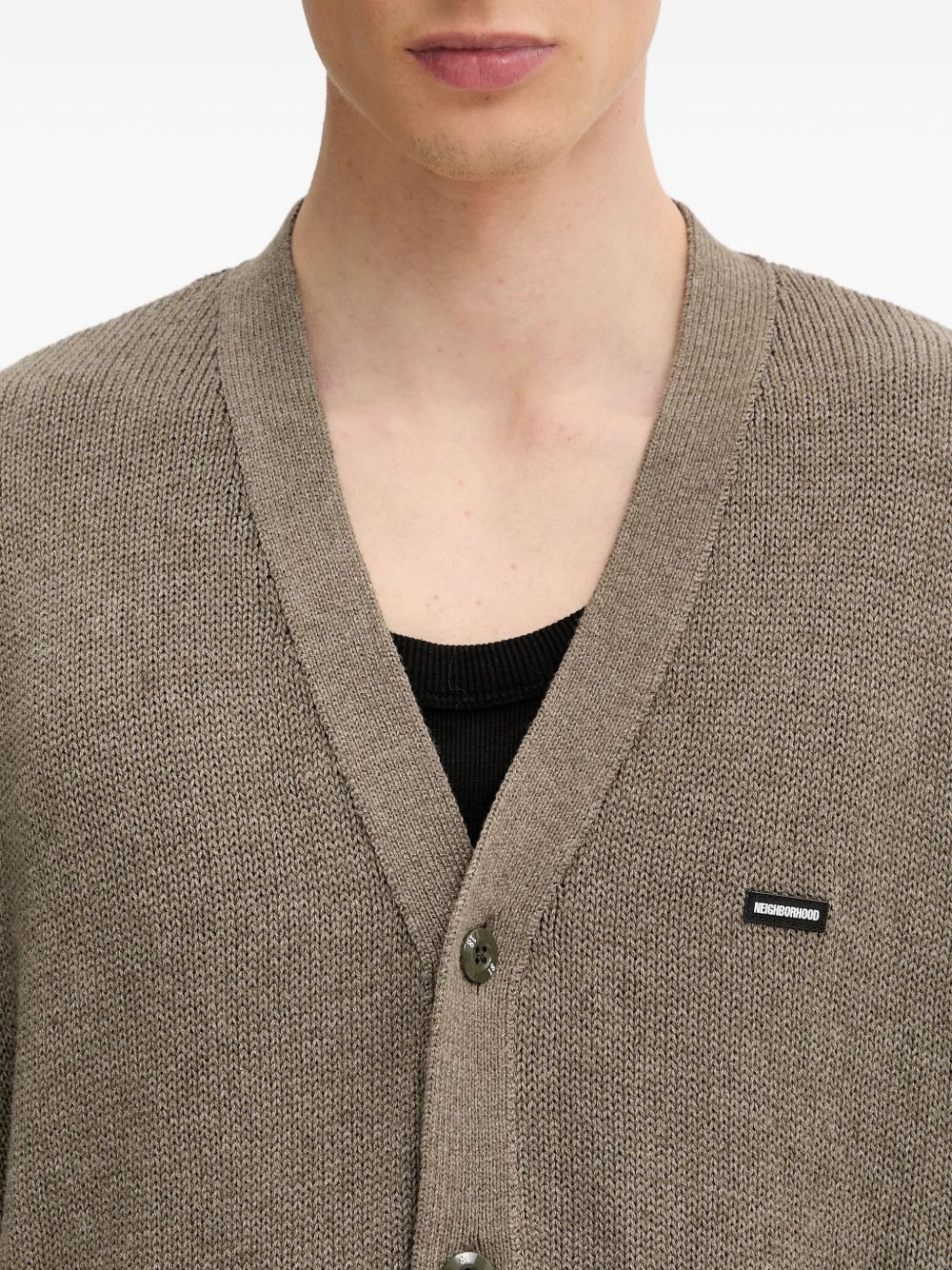 button-front cardigan - 5