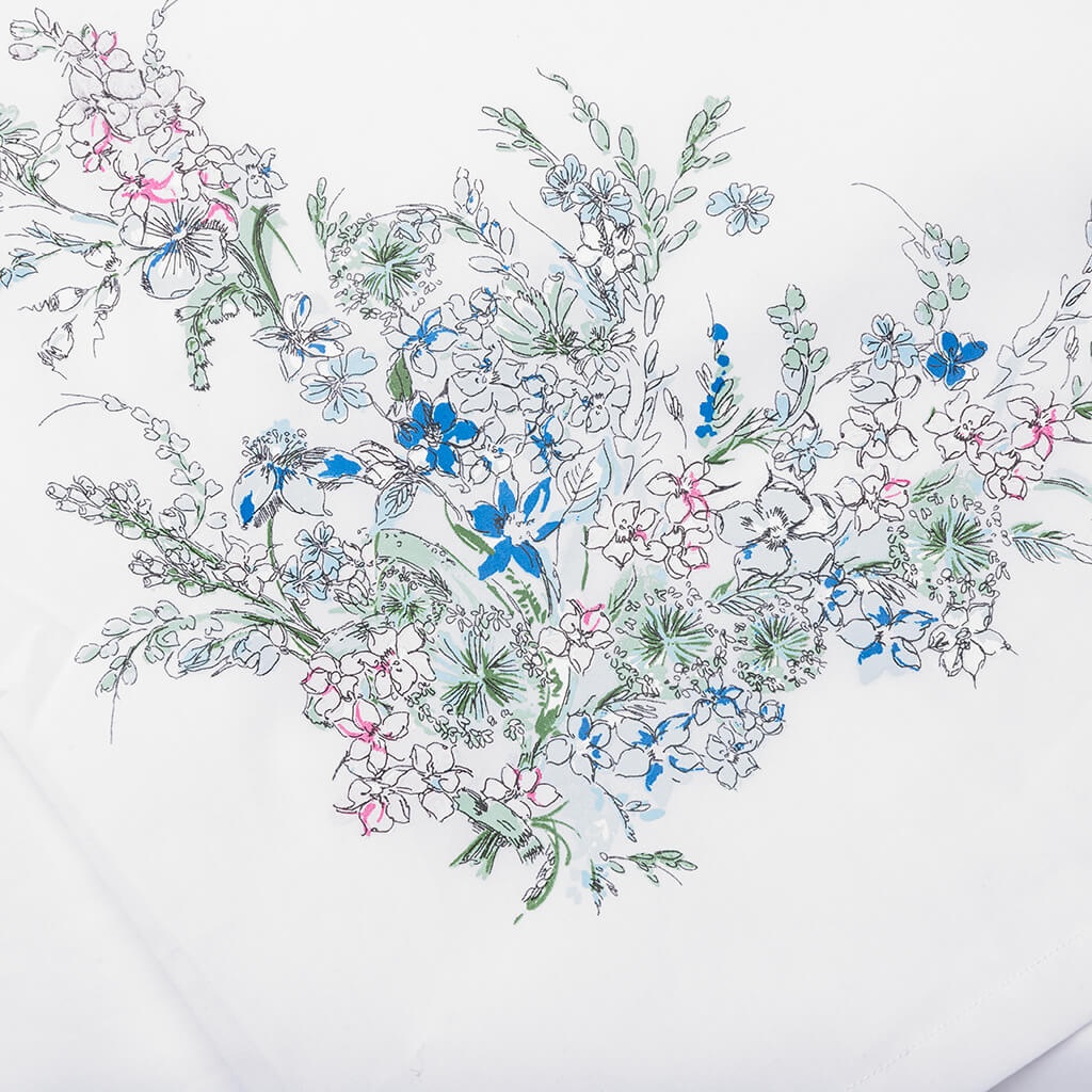 FLOWERS POPLIN SHIRT - WHITE - 5
