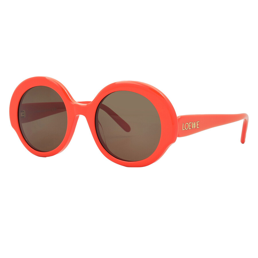 Loewe Brown Oval Ladies Sunglasses LW40135I 42E 52 - 3