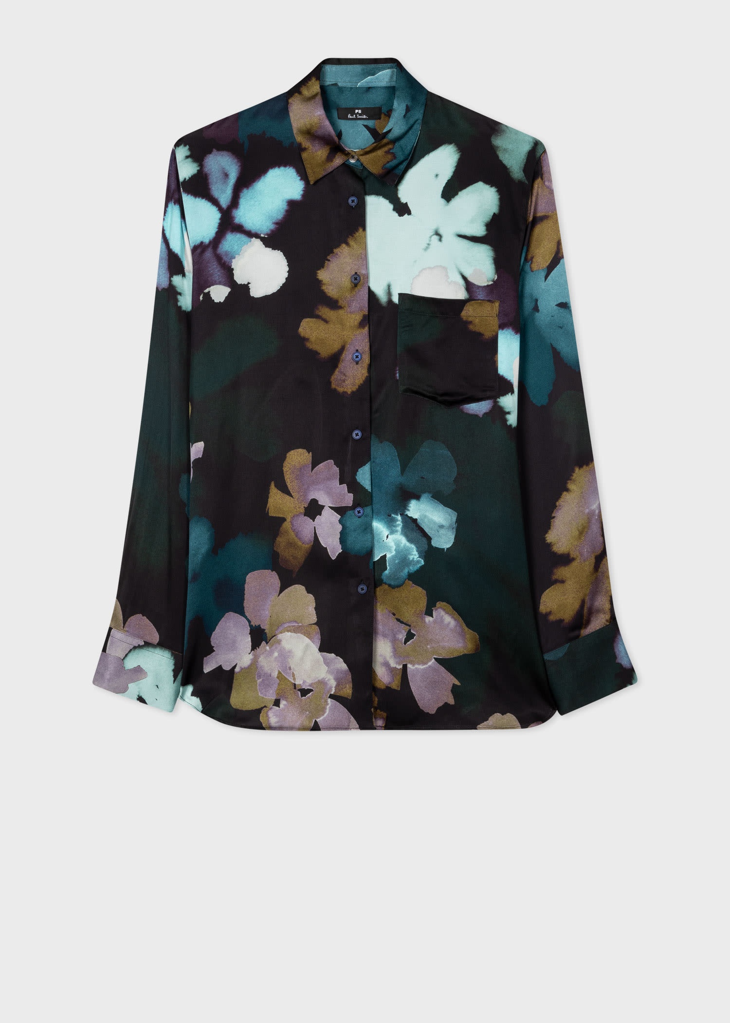 Satin 'Marsh Marigold' Shirt - 1