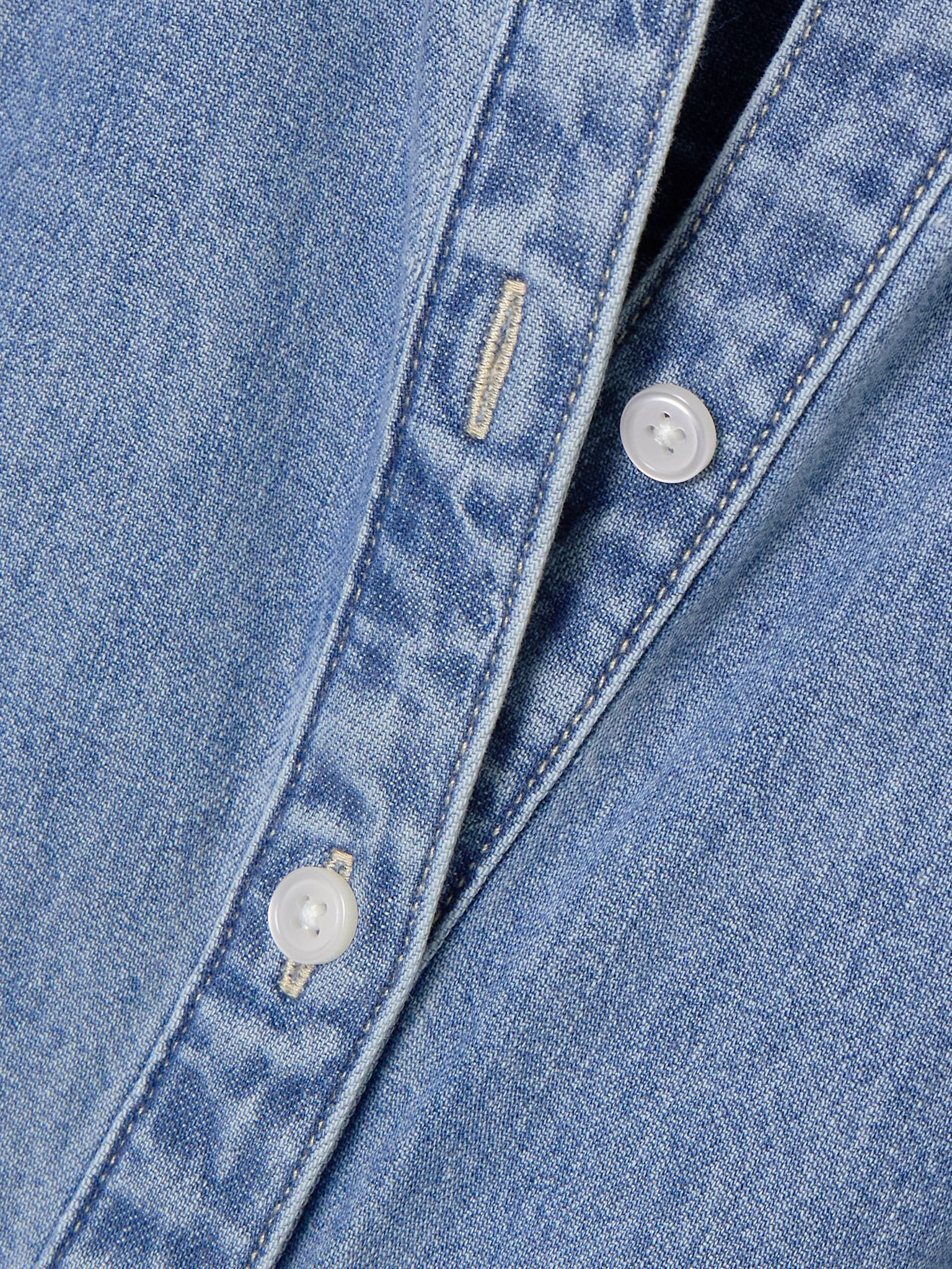 Fuller denim midi shirt dress Blue - 4