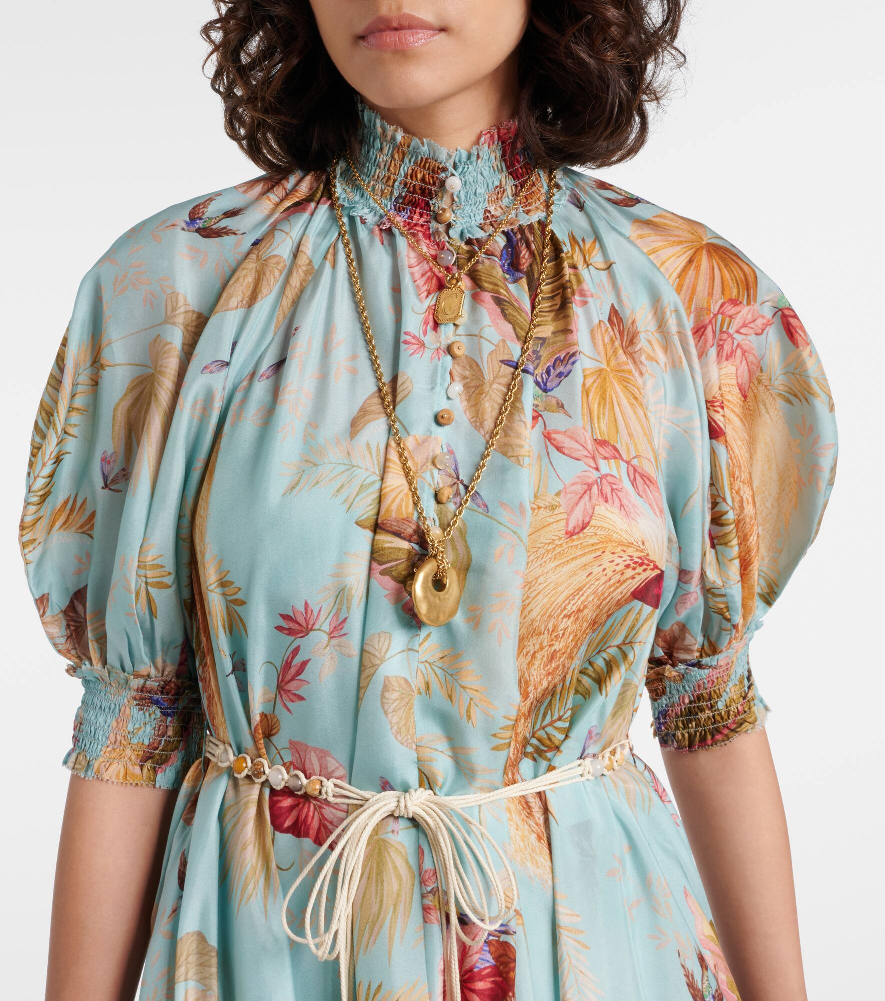 Ascension Billow floral silk maxi dress - 4