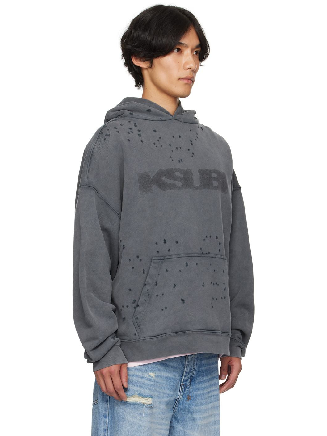Gray Blasted Ekcess Hoodie - 2