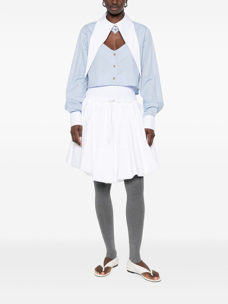 Vivienne Westwood cut-off oversized-collar shirt outlook