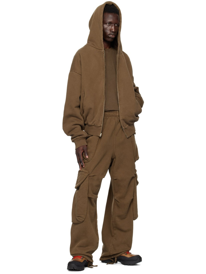 entire studios Brown Thermal Hoodie outlook