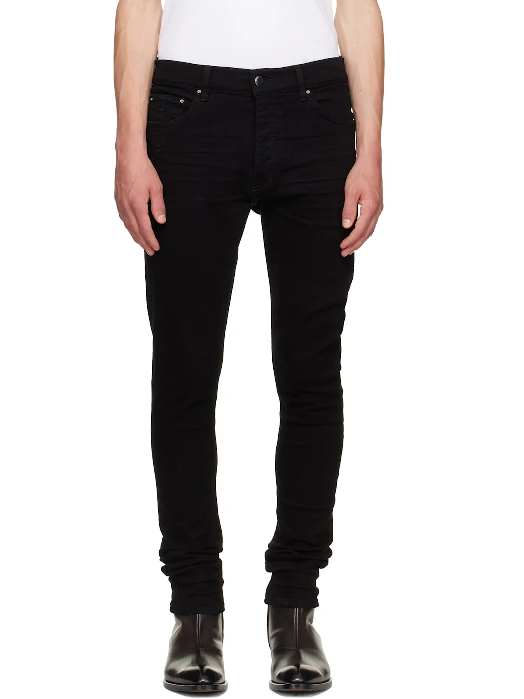 Black Stack Jeans - 1