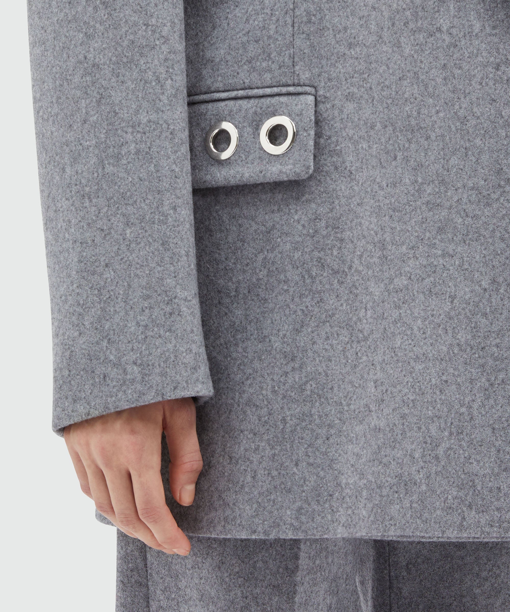 Structured wool jacket with studs - 5