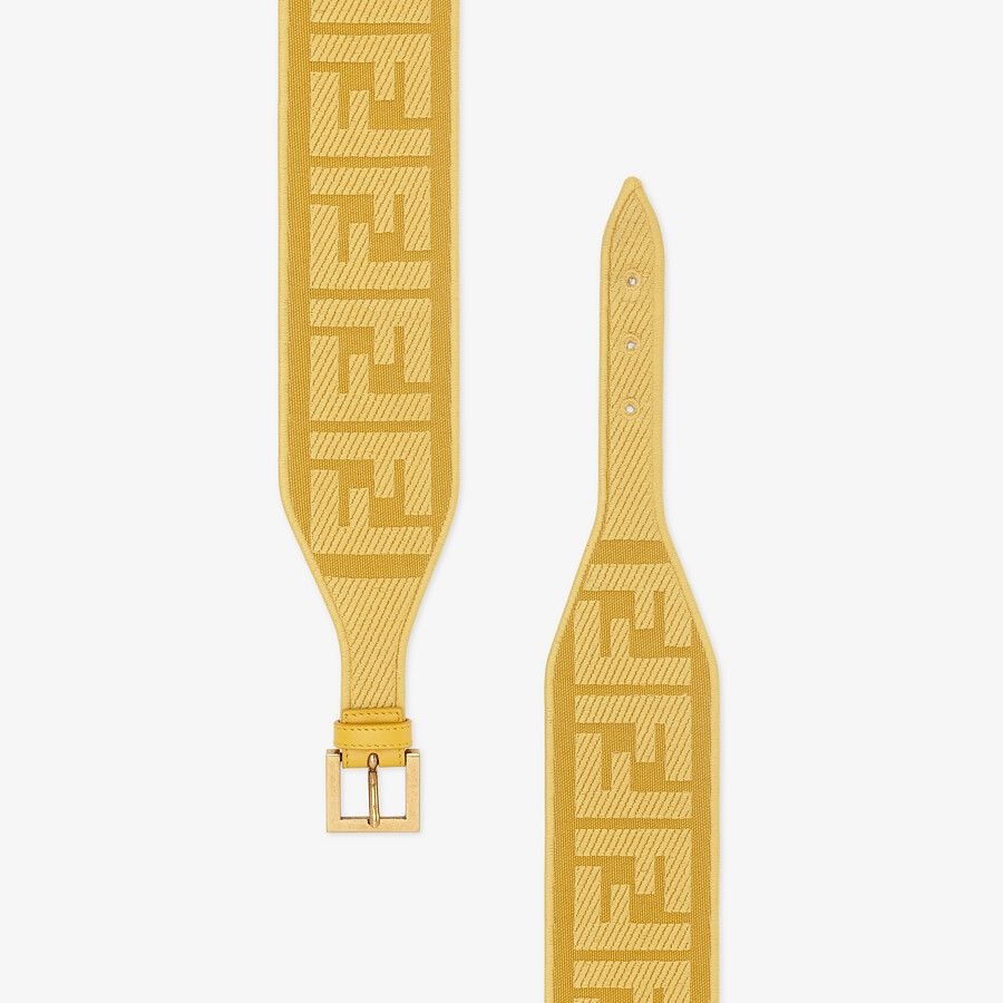 Yellow canvas belt - 2