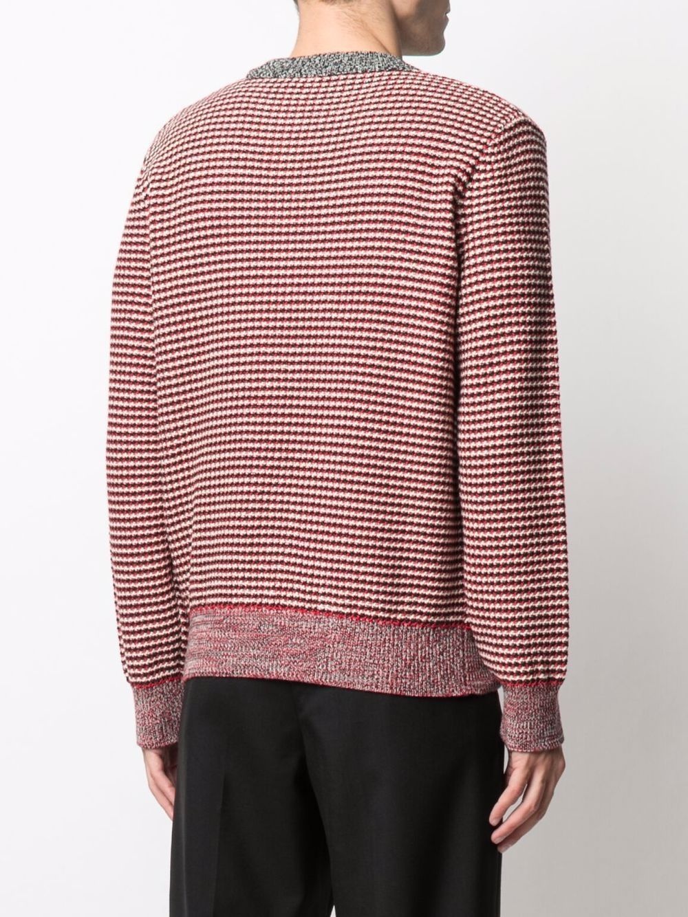 striped knit jumper - 4