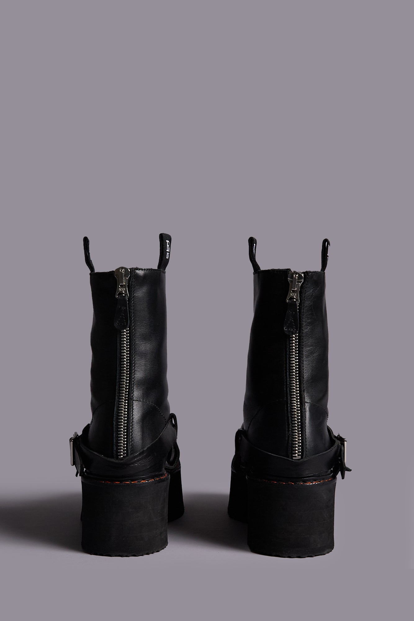 STRAPPED DOUBLE STACK BOOT - 4