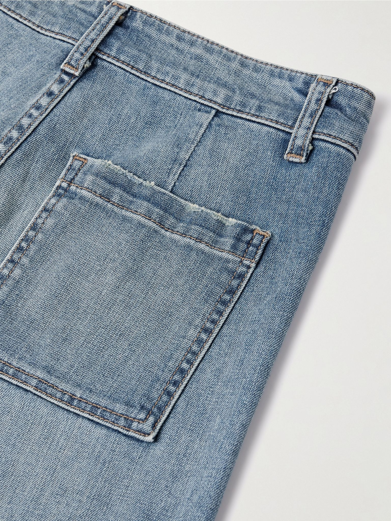 Megan distressed high-rise wide-leg jeans Mid denim - 6