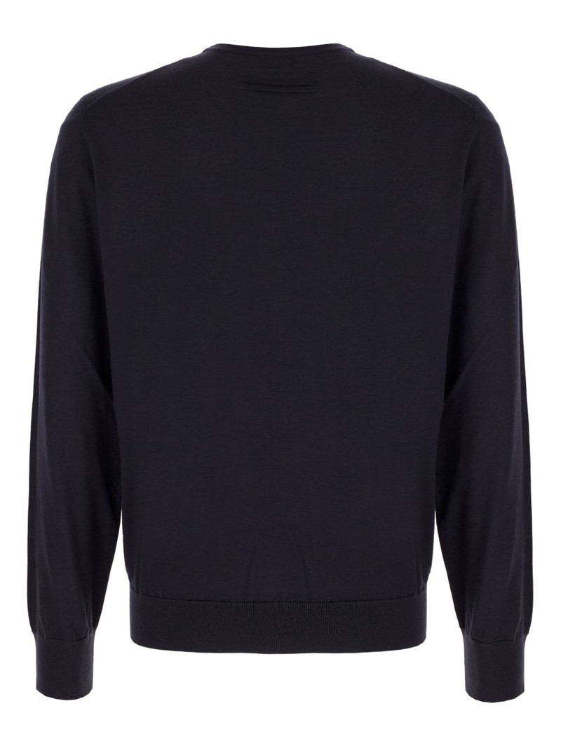 ZEGNA cashmere-silk crew-neck sweater outlook