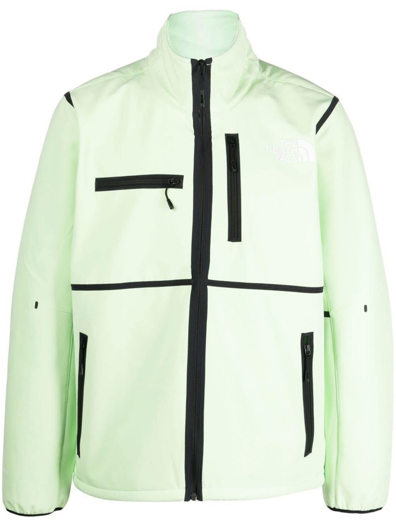chest logo-print zipped jacket - 1