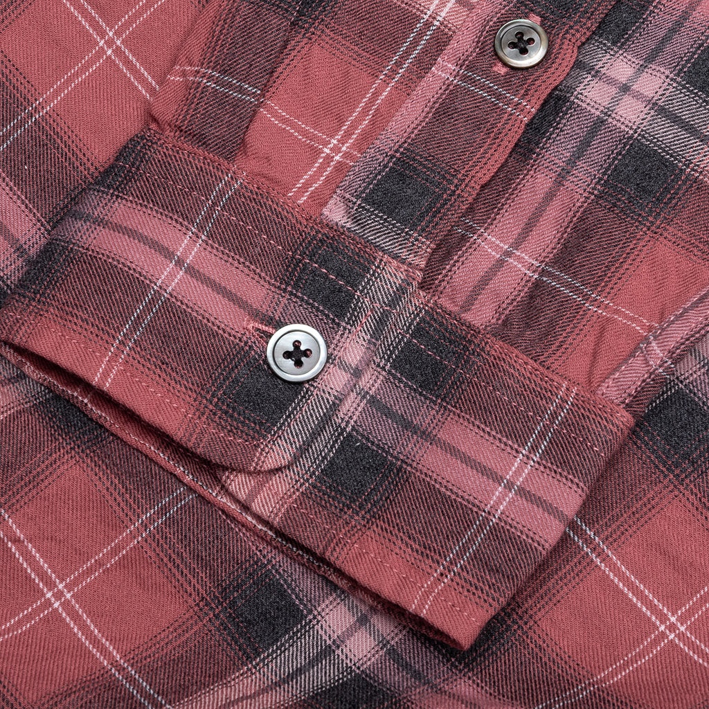 BEACH PLAID SHIRT - RED - 5