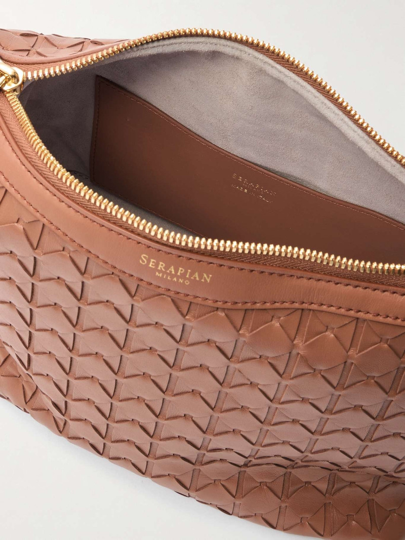 Anì Mosaico leather shoulder bag Tan 5