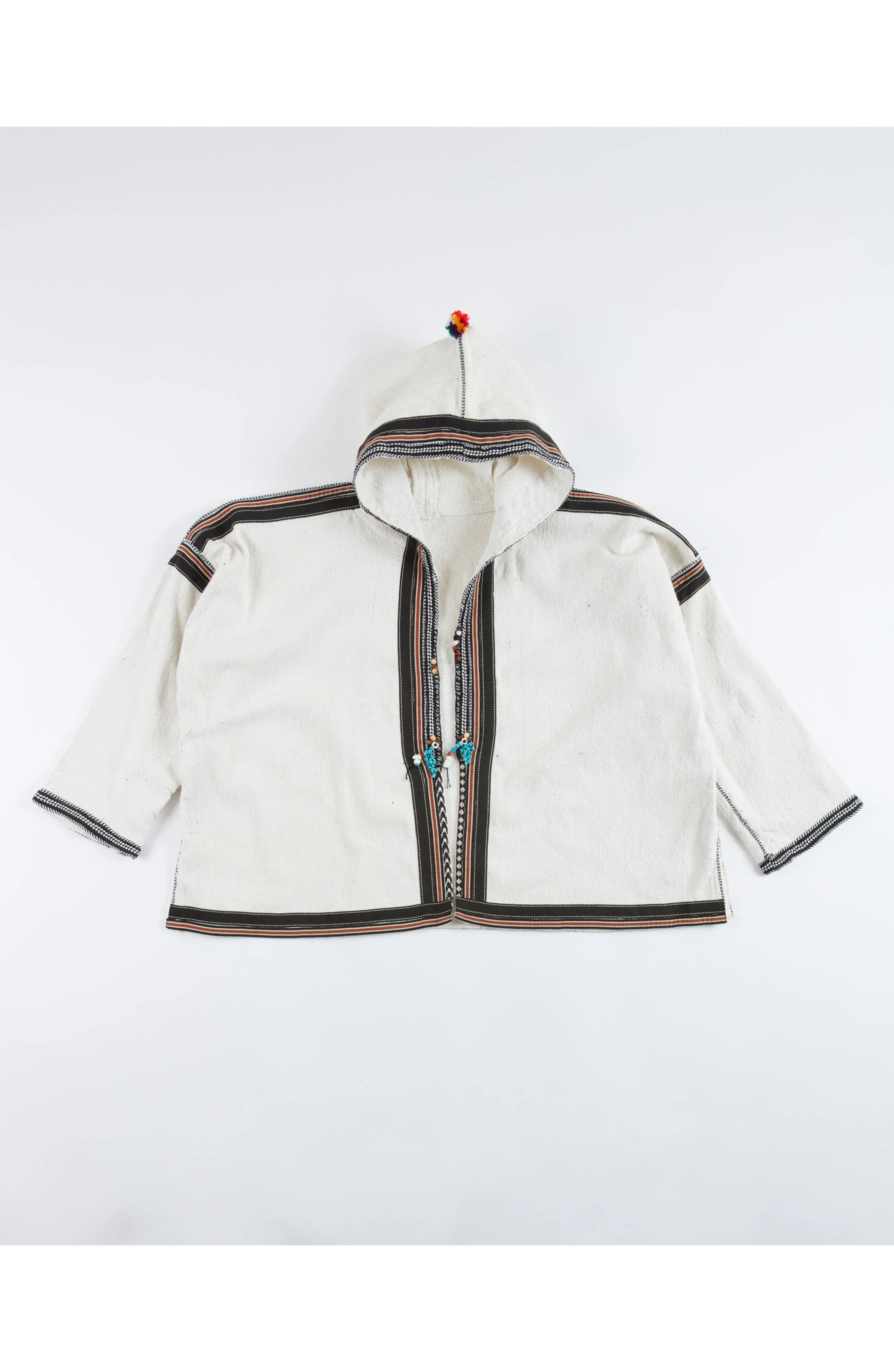 Fortela Cotton Poncho in White at Nordstrom - 1