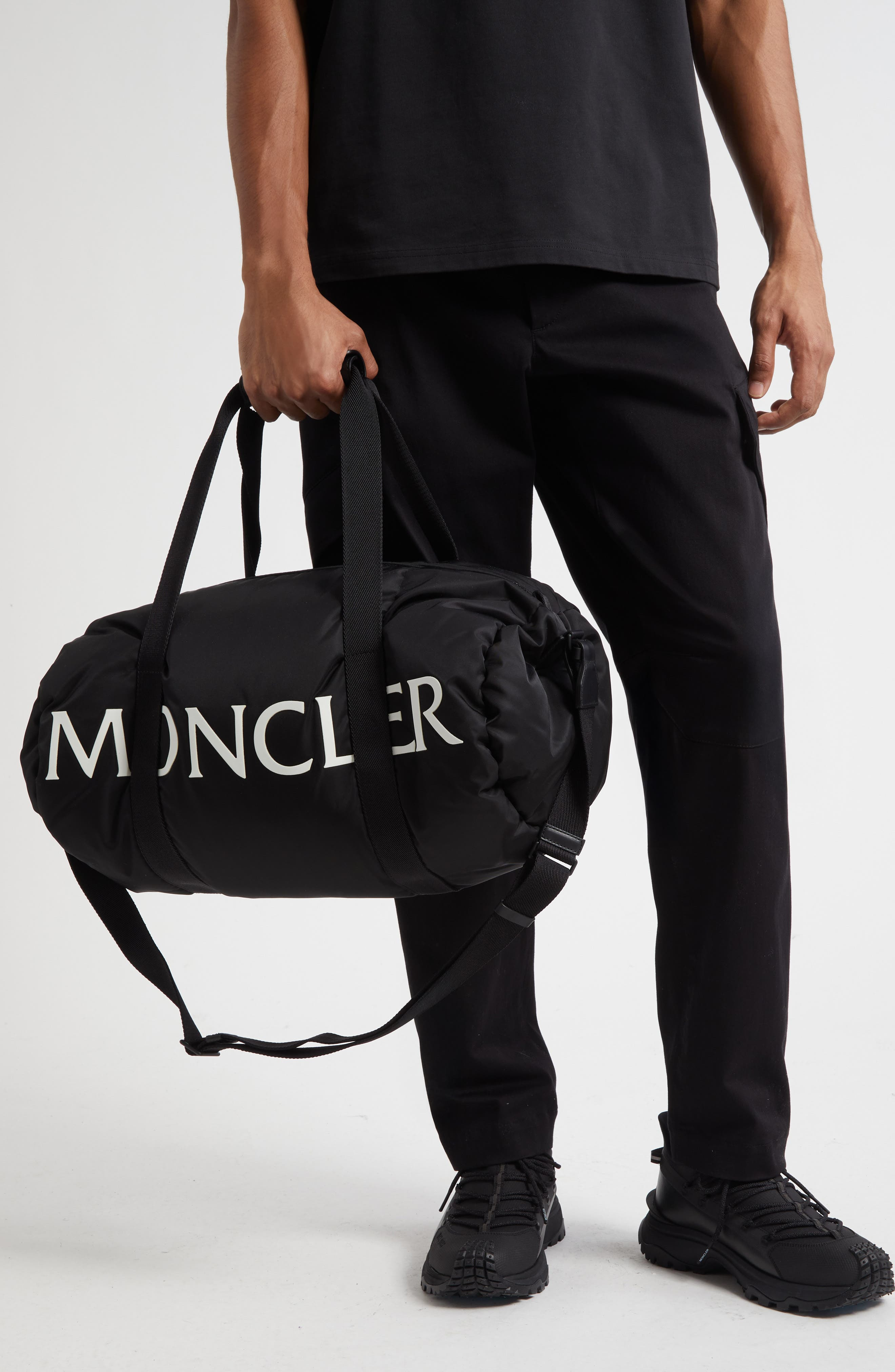 Moncler Duddle Nylon Duffle Bag in Black at Nordstrom - 3