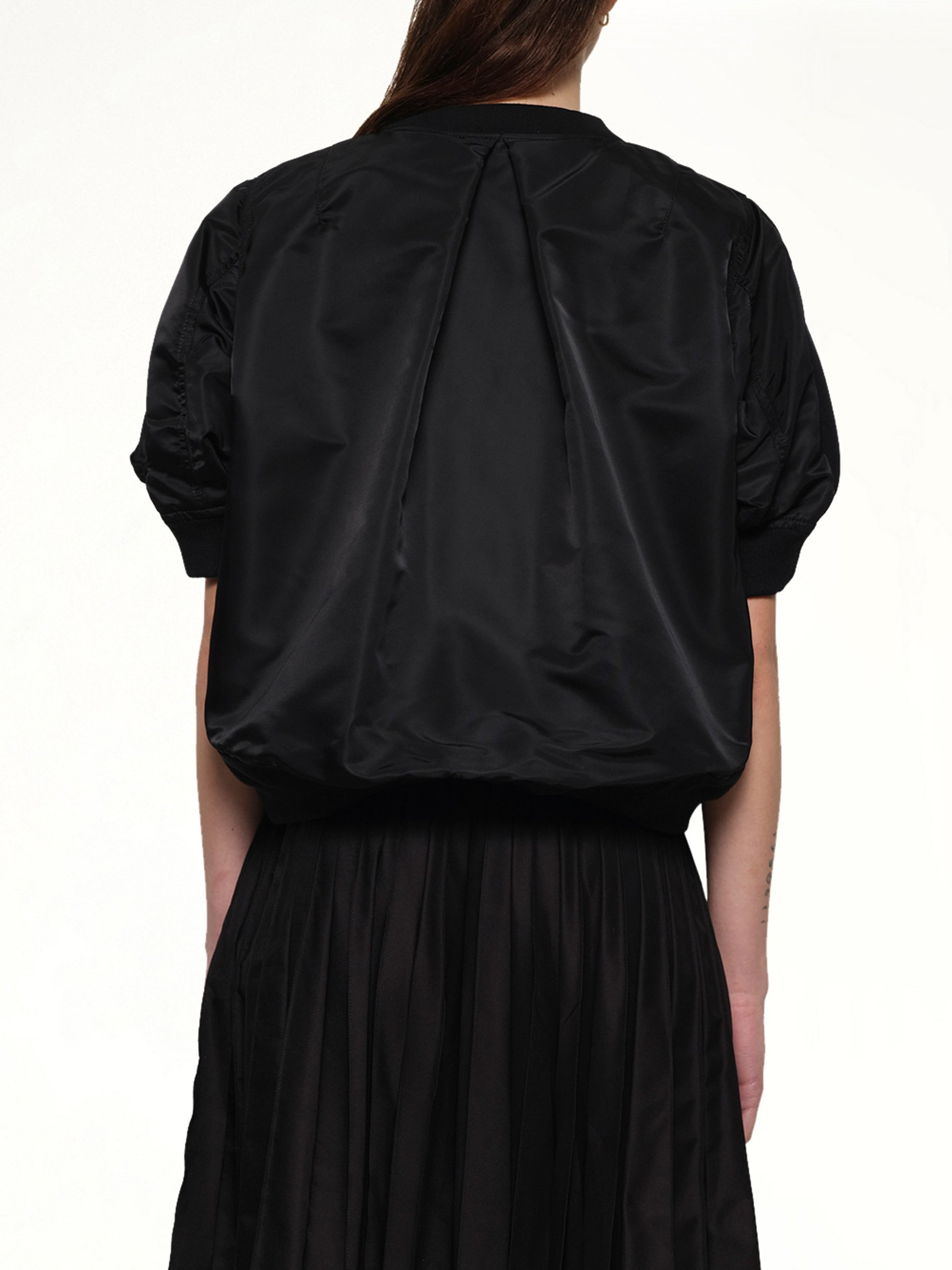 Sponge x Nylon Twill Pullover in Black - 5