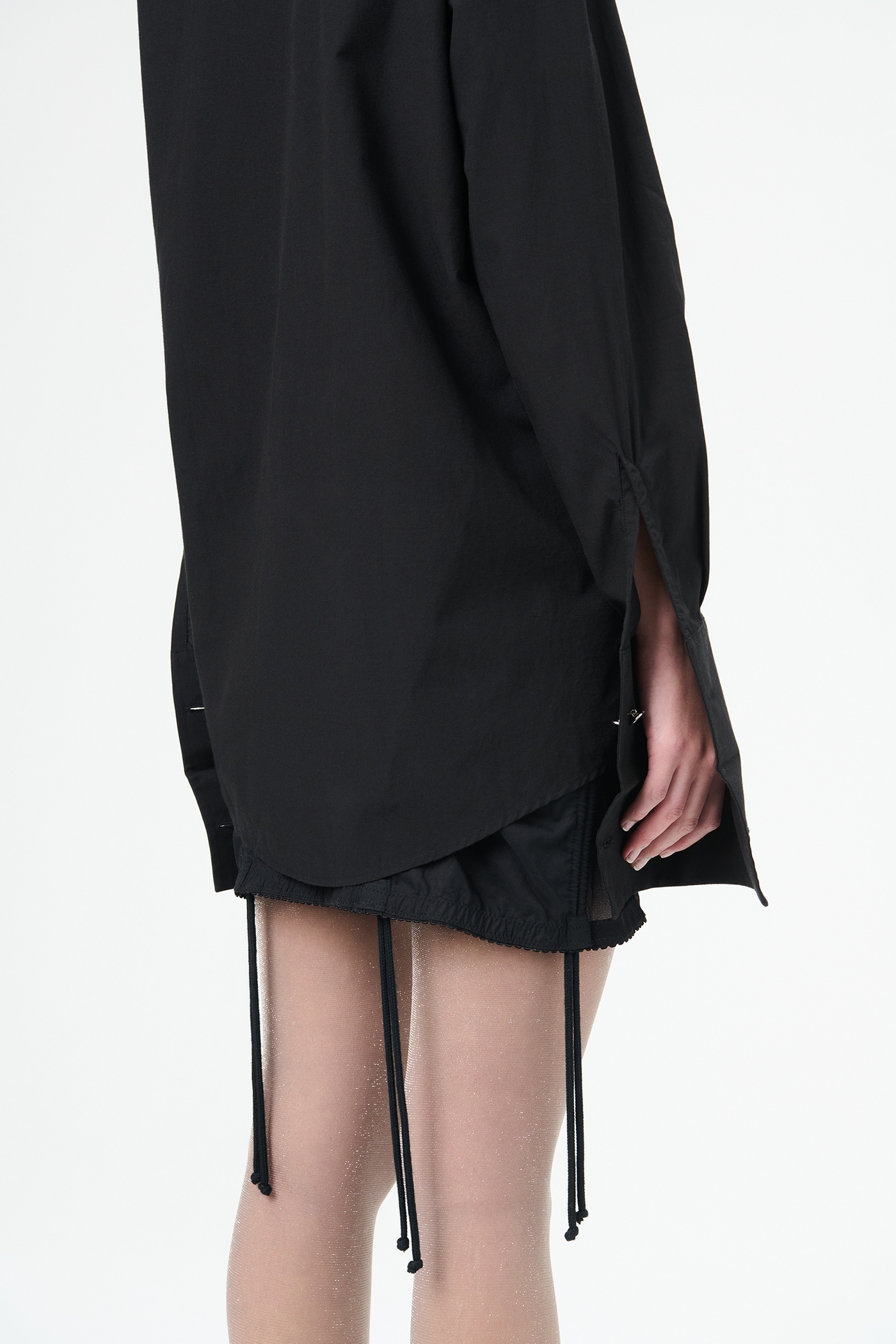 Sincere Shirt French Black Liquid Poplin - 5